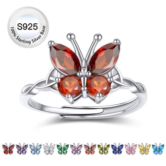 Hexagon Ruby Ring, 925 Sterling Silver, CZ Ring, Women Ring, Hydro