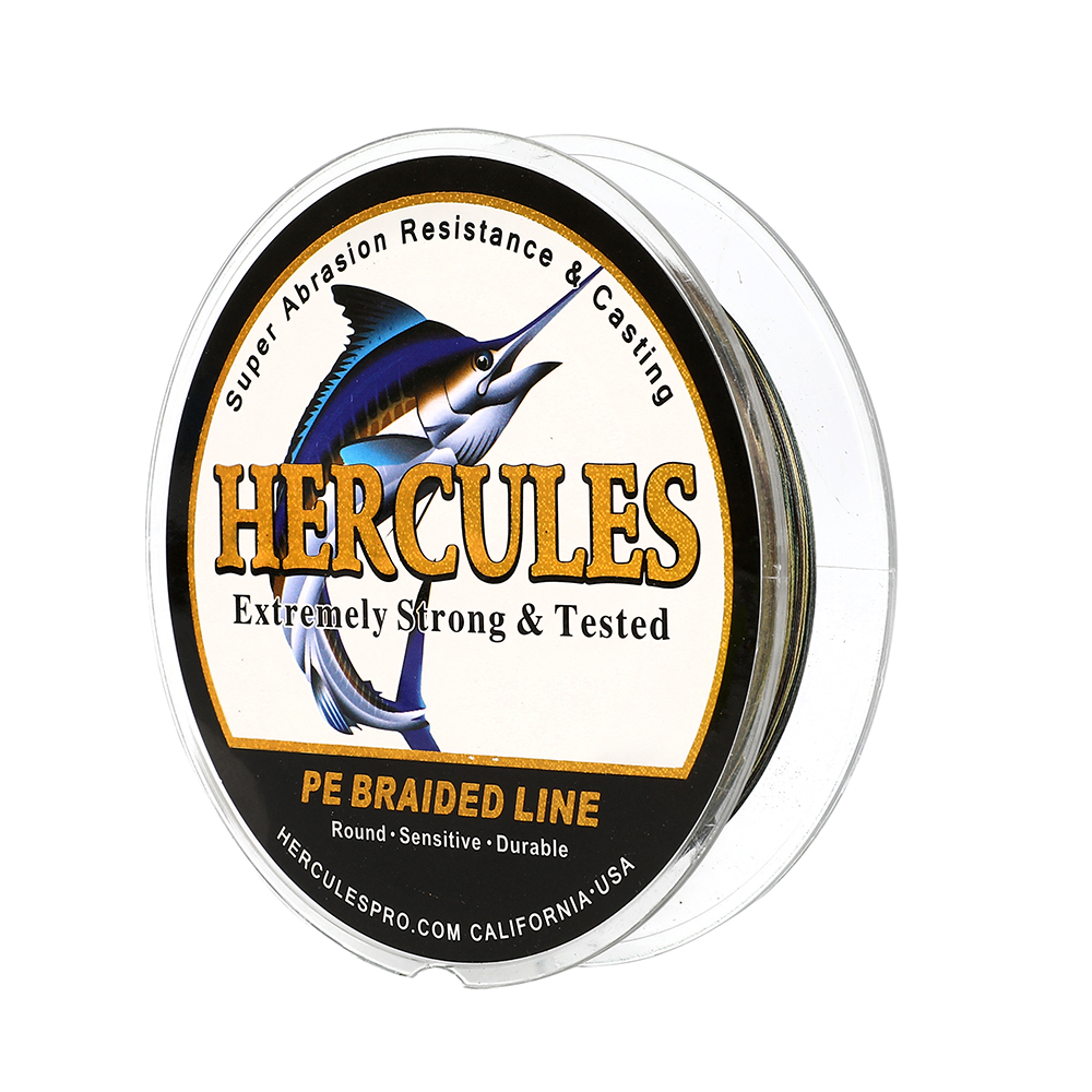 HERCULES Super Cast 1000M 1094 Yards Braided Fishing Line 10 LB Test for Saltwater Freshwater PE Braid Fish Lines Superline 8 Strands - Camo, 10LB (4.5KG), 0.12MM