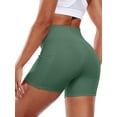 thumbnail image 3 of Cadmus Womens High-Waist Stretch Yoga Shorts Ultra Soft Naked Feeling Workout Shorts with Lycra Fabric for Running & Gym, 3 of 11