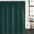 thumbnail image 3 of Pure Dark Green Waterproof Fabric Shower Curtain, Simple Solid Color Waterproof Fabric Shower Curtain for Bathroom Curtains Bathtubs Hotel Washable Shower Curtains with 12 Hooks Small 36x78in, 3 of 8