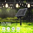 thumbnail image 3 of TICOZE 100FT Solar String Lights Waterproof, Patio Lights Solar Powered with Remote and USB Port – 30 LED Shatterproof Bulbs, 3 Light Modes, Dimmable Solar Light for Camping, Backyard, Garden, 3 of 9