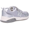 thumbnail image 3 of Geox J Spaziale Kid's Mesh Slip On Light Up Trainers In Silver Size 3.5, 3 of 6