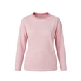 thumbnail image 7 of XUNKUSGA Womens Striped Tops Casual Loose Long Sleeve Crewneck Pullover Top Fashion Drop Shoulder Oversized Tunic Tops Comfortable Soft Fall Sweatshirt for Daily Wear L, 7 of 7