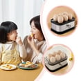 thumbnail image 2 of Electric Egg Cooker 6-Capacity, Auto Shut-Off Egg Boiler with Steam Poacher & Omelet Function for Home, Dorm, Office, 2 of 8