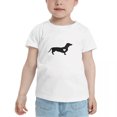 thumbnail image 2 of Dachshund Love Cute Toddler Tshirts for Boys Girls (White, Youth L), 2 of 5
