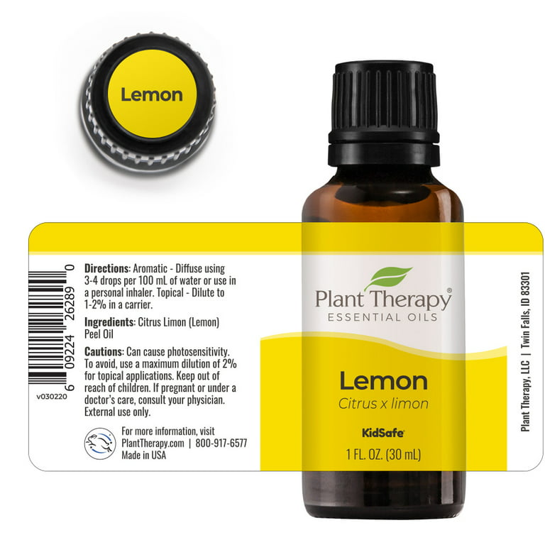 Plant Therapy Lemon Essential Oil 10 ml
