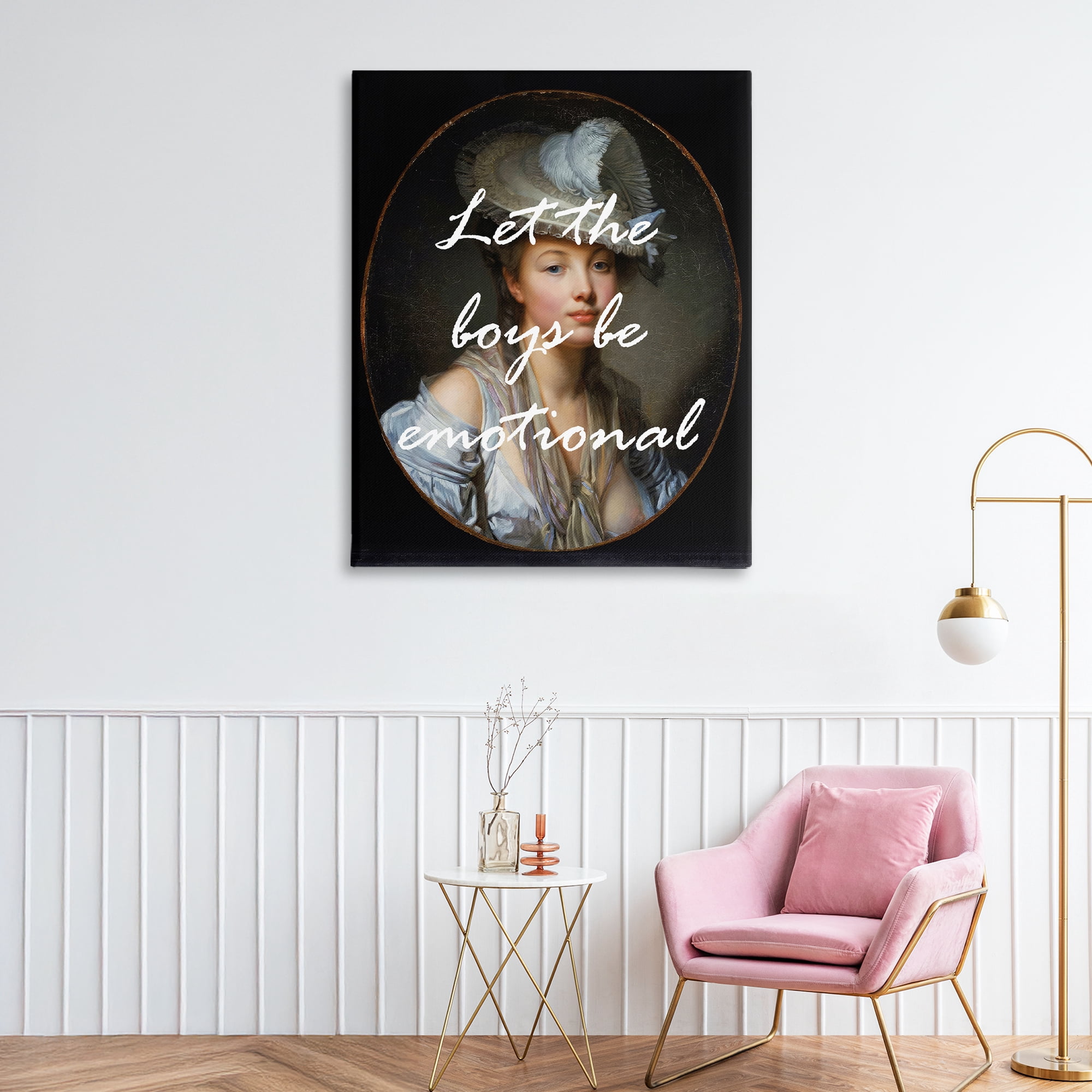 Stupell Industries Let The Boys Be Emotional Canvas Wall Art, design by Tina LeCour