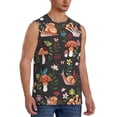 thumbnail image 2 of Bingfone Mushroom With Snails Pattern Men's Tank Tops Workout Sleeveless Tee Shirts Running Beach Tanks for Men-XX-Large, 2 of 7