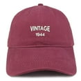 thumbnail image 1 of Trendy Apparel Shop Small Vintage 1944 Embroidered 74th Birthday Adjustable Cotton Cap - Black, 1 of 2
