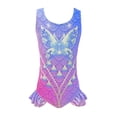 thumbnail image 6 of Shadoumai Girls One Piece Swimsuit Size 10-12 Sheer Mesh Tankini for Girls Quick Drying Color Block Beach Skirt Cute Ruched Bathing Suit Modest Swimwear with Chest Pad, 6 of 7