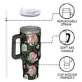 thumbnail image 4 of OBREWU Pioneer Flower Tumbler with Handle and Lid,Pioneer Flower 40oz Double Wall Vacuum Insulated Tumbler,Cups Gift for Women and Men, 4 of 7