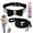 Black, variant on Didog Bling Bowknot Suede Leather Rhinestone Dog Collar and Leash for Boy Girl Dogs