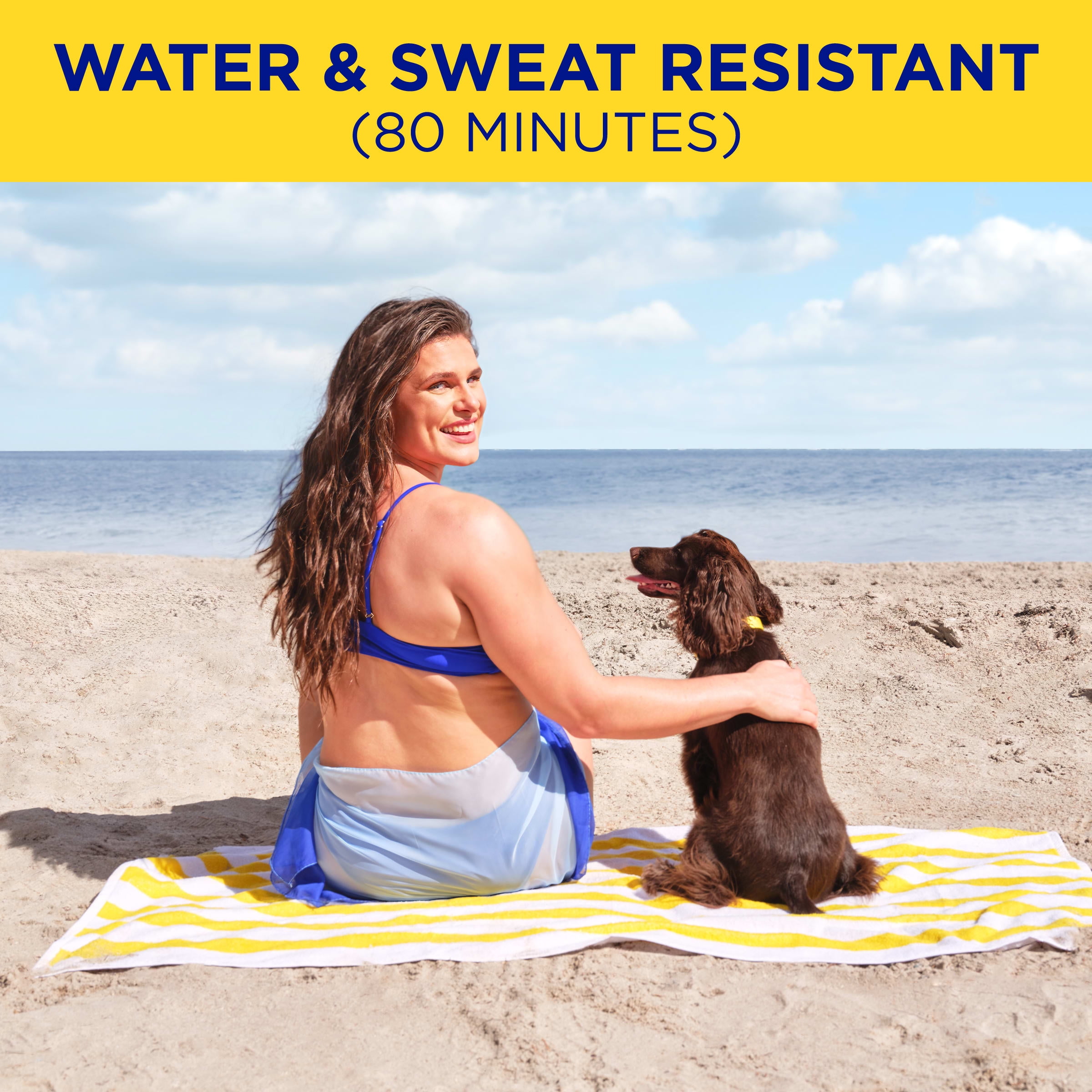 Coppertone Sport Vaporisateur solaire FPS 50, Résistant à la sueur et à L’Eau, 177 mL 177 ml