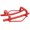 Red + Steel#52, variant on Universal Auto Body Repair Tool - 6 Inch Quarter Puller for Dent Removal, High-Strength Steel Construction, Red Powder Coated, Dent Puller for Vehicle Body Restoration