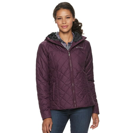 Columbia - Women's Columbia Copper Crest Hooded Quilted Jacket Dark ...