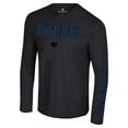 thumbnail image 2 of Men's Colosseum Black Kansas Jayhawks Color Pop Active Blend 2-Hit Long Sleeve T-Shirt, 2 of 3