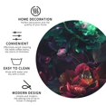 thumbnail image 3 of Sigee Red And Green Carnation for Water-Resistant, Heat-Resistant, Non-Slip Leather Coasters Set, Ideal for Coffee Table, Office, Bar, Home Decor-Round Shape, 3 of 6
