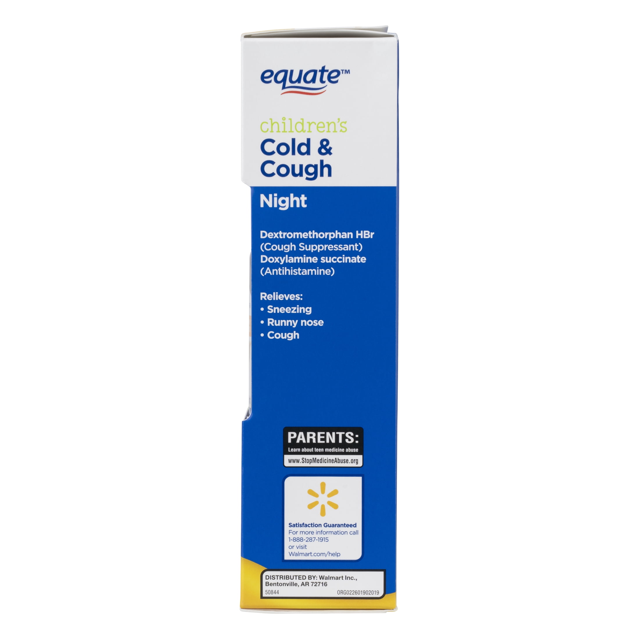Equate Children's Daytime and Nighttime Cold, Cough, and Congestion Honey Flavored Liquid Value Pack, 16 fl oz, 2 Pack