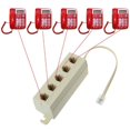 thumbnail image 2 of 5 Way Outlet 4C RJ11 Teléfono Teléfono Modular Jack Adaptador Divisor de Línea 6 piezas, 2 of 8