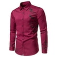 thumbnail image 2 of Camisa de Manga Larga Con Estampado de Botones Casuales A La Moda Para Hombre Odeerbi  ODB179593, 2 of 9