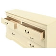 thumbnail image 4 of Glory Furniture Louis Phillipe 6 Drawer Dresser in Beige, 4 of 5