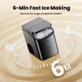 thumbnail image 5 of Philergo Nugget Ice Maker Countertop, Pebble Ice Maker with Soft Chewable Ice, 35 lbs/24 Hrs for Home, Kitchen, RV, Camping, Black, 5 of 7