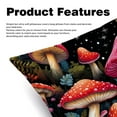 thumbnail image 2 of Mushroom Chair Pillow Covers Set with Unique Patterns for Bed and Throw Pillows - Sizes 16x16, 18x18, 20x20 Inches for Various Occasions - Set of 2 Items, 2 of 6