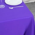 thumbnail image 2 of Efavormart 70" Purple 200 GSM Seamless Premium Polyester Square Tablecloth, 2 of 10
