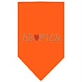 thumbnail image 1 of Adopted Rhinestone Bandana Orange Small, 1 of 1