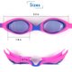 thumbnail image 5 of Gafas de natación para niños con tapones para los oídos de una sola pieza y clip nasal, lentes con protección UV y resistentes a la niebla, incluye bolsa de viaje para niños, niñas y niños, 5 of 5
