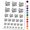 Black, variant on Hello Spring Floral Water Resistant Temporary Tattoo Set Fake Body Art Collection - Black