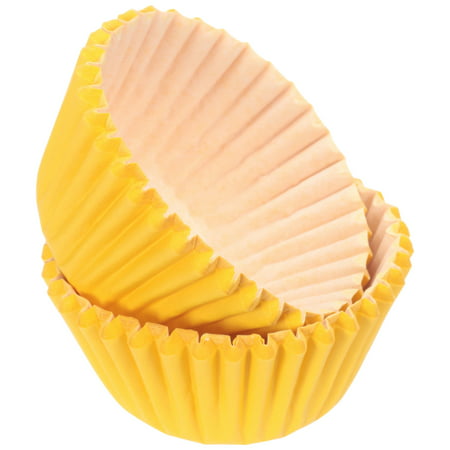 Wilton Yellow Mini Cupcake Liners, 50-Count (Best Way To Transport Mini Cupcakes)