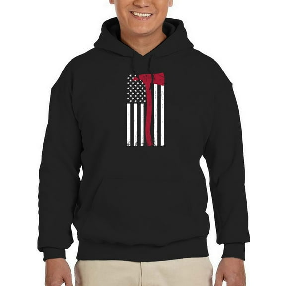 Fire Axe Usa Hoodie Men -GoatDeals Designs, Male XX-Large