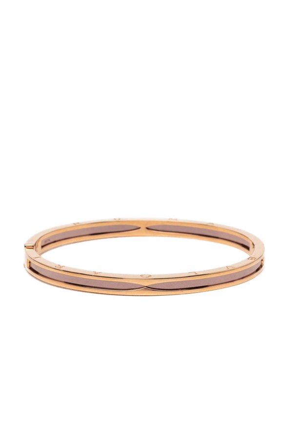 Pre-Owned Bulgari B-zero1 Bracelet Bangle, Size L, 18KPG Pink Gold 750 Metal, Women's, BVLGARI