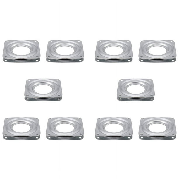 10X Tabla Giratoria Placa Giratoria de Metal de Rodamiento de Bola - 72X 72X 9mm