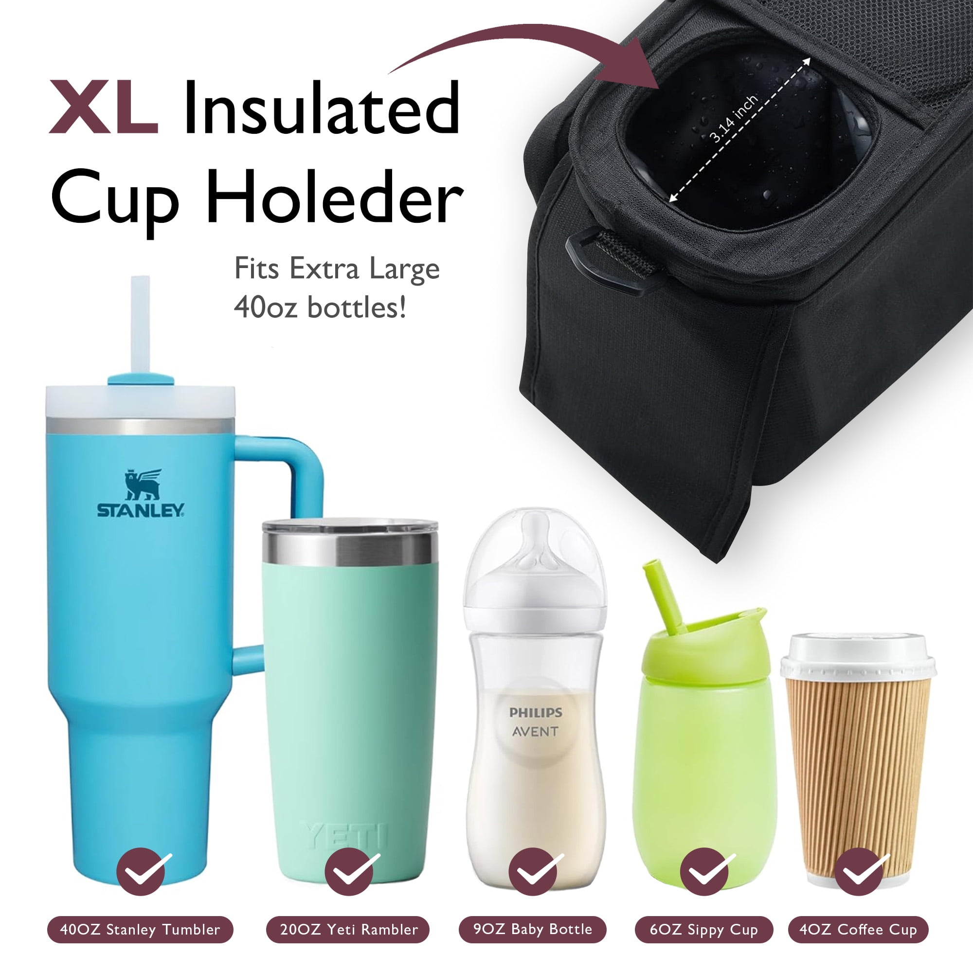 Momcozy Stroller Organizer for Baby Strollers