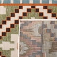 thumbnail image 6 of SAFAVIEH Veranda Dogon Geometric Indoor/Outdoor Area Rug, Green/Terracotta, 6'7" x 6'7" Square, 6 of 12