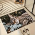 thumbnail image 3 of SPXUBZ Sleeping Cat With Succulents Non Slip Kitchen Mats Bathroom Rugs Floor Mats for Floor 28.4W x 20.5H inch, 3 of 5