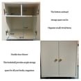thumbnail image 3 of GDF Studio 70" 5-Tier Rotating Bookshelf with Cabinet, 360° Spinning Corner Bookcase, Home Office, White, 3 of 5