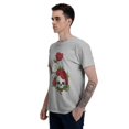 thumbnail image 5 of Rose T-Shirt for Men Cotton 100% Summer Tops Women Fashion Casual Short Sleeves Round Collar Short-Sleeve Couple Top Tees, 5 of 6
