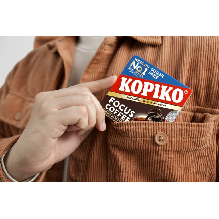 Kopiko Focus Coffee Candy – Sugar-Free, Caffeinated Hard Candy for