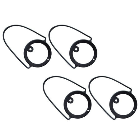 

Lierteer 4 Pcs Silicone Drink Holder with Handle Tie - Portable and Durable Coffee Cup black