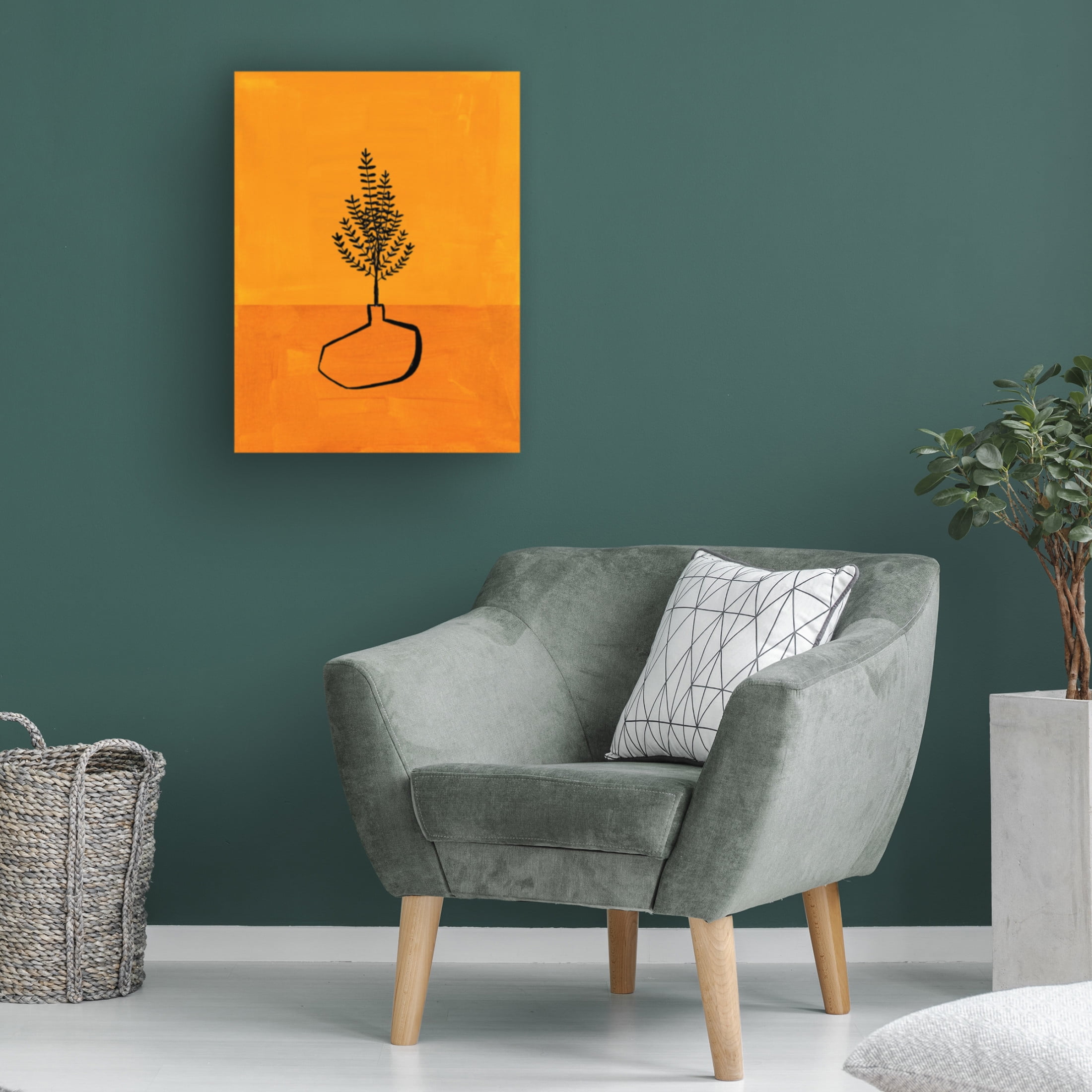 Trademark Fine Art Ejaaz Haniff  Sunset Vase Canvas Wall Art