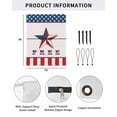 thumbnail image 2 of 4th of July RV Awning Sun Shade Screen 9'X7' American Star Flag Mesh Sunscreen Red White Stripe Awning Shade Screen with Zipper UV Blocker Completed Kits for RV Motorhome Camper Travel, 2 of 7