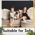 thumbnail image 5 of 4 Pcs Floor Pillows Cushions 22 x 22 Inch Round Square Large Meditation Floor Pillow for Adults Meditation Cushion for Seating Gift Christmas(Beige,Round), 5 of 6
