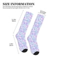 thumbnail image 2 of Lsque Rainbow Scales Pattern Sport Compression Socks for Men & Women 15-20 mmHg Knee High Nurse Pregnant Running Medical and Travel Athletic, 2 of 6