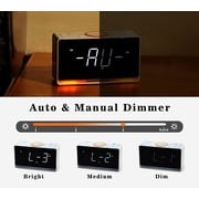 iTOMA Tabletop Alarm Clock Radio with LED Display, Bluetooth, and USB Charging