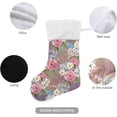 thumbnail image 3 of Coolnut 17.7 Inch Christmas Stockings, 2 PCS Peony Presonalized Large Stocking Sock for Family Holiday Xmas Party Decorations, 3 of 7