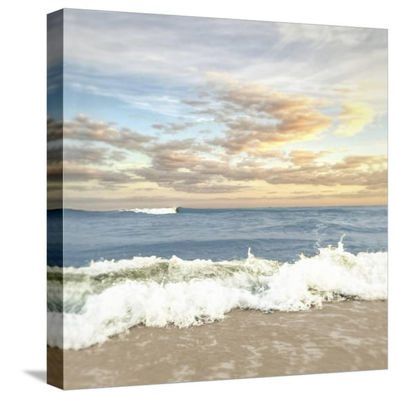 Art.com Dawn Of The Crashing Waves Stretched Canvas Print Wall Art by Joseph Rowland, 16" x 16"