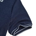 thumbnail image 6 of Men's Knit Sweater Casual Short Sleeve Textured Sweater Lightweight Button Down Striped Knit Golf Sweater, 6 of 7